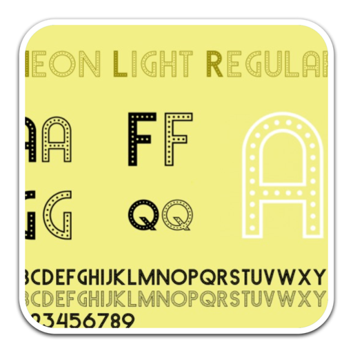 个人设计字体Neon Light