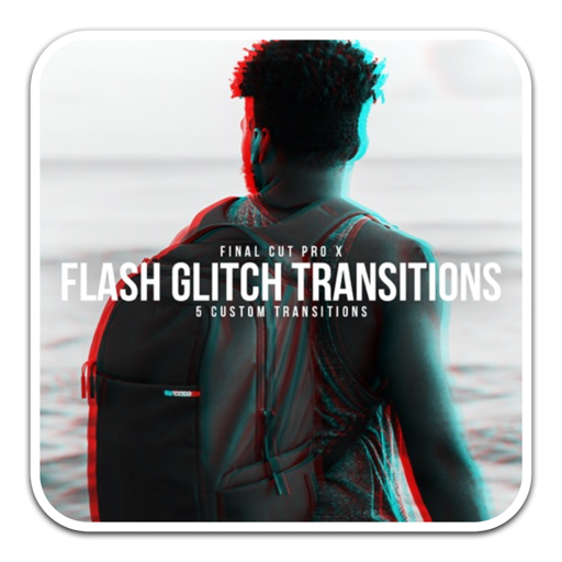 Glitch Flash Transitions for mac(fcpx信号故障过渡转场)