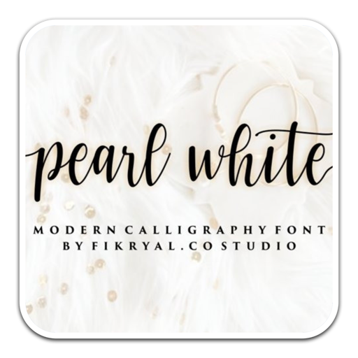 Pearl White优雅手写签名字体 for mac