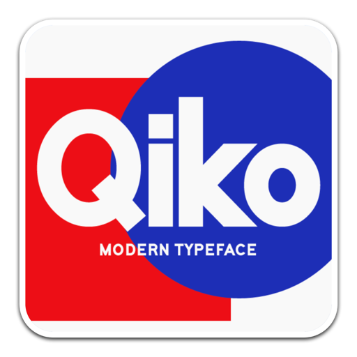 Qiko现代简单随意字体 for mac