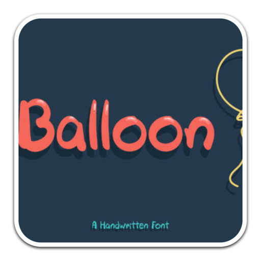 Balloon俏皮甜美手写字体 for mac