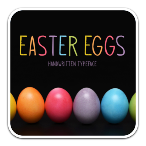 可爱彩蛋字体Easter Eggs