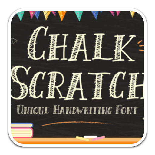 Chalk Scratch趣味粉笔字体 for mac