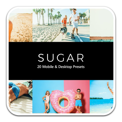 20 Sugar Lightroom Presets LUT Mac(20组焦糖色LUTS预设)