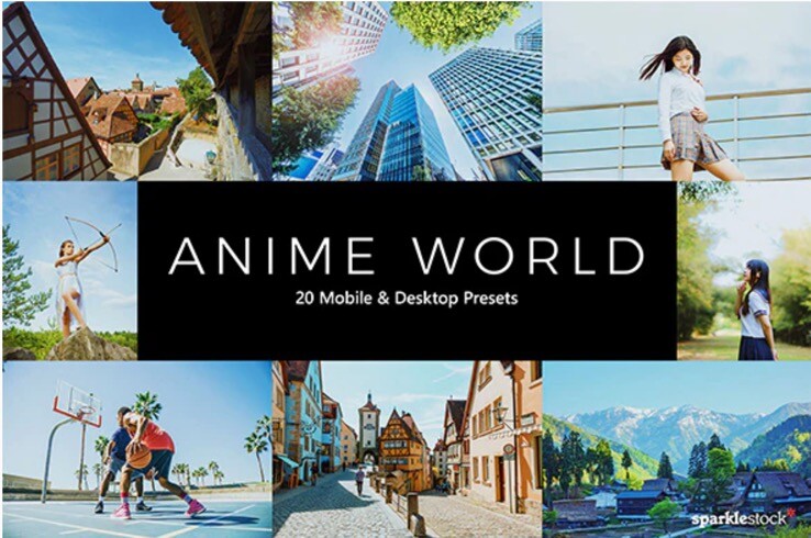 20 Anime World Lightroom Presets & LUTs Mac(20种动漫世界luts调色预设)
