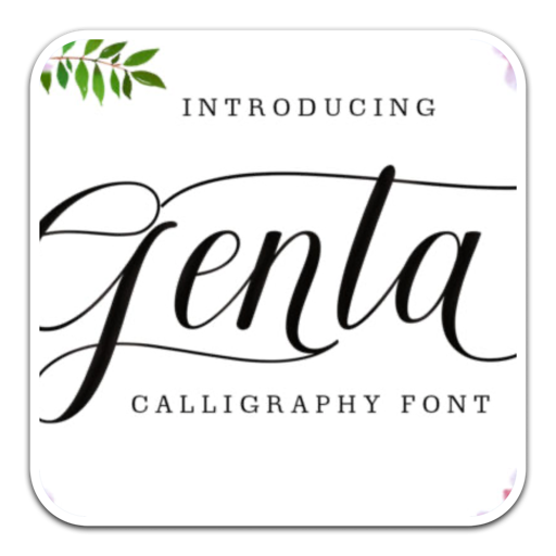 Genta现代优雅流畅手写字体 for mac