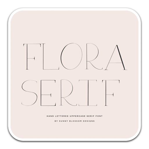 Flora Serif现代无衬线艺术设计字体 for mac