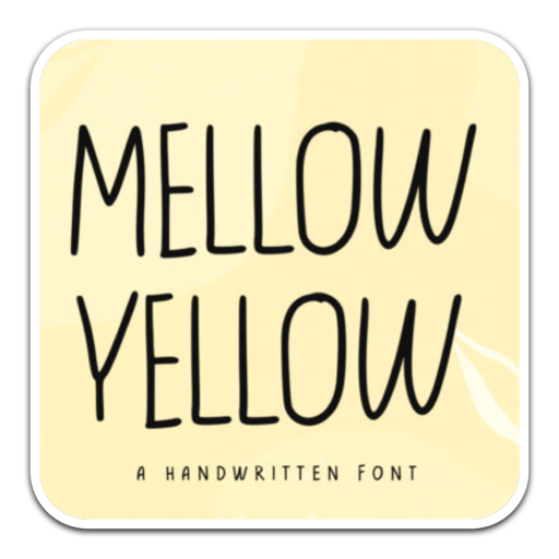 可爱风格手写字体Yellow Mellow
