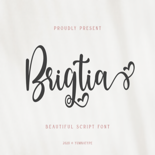 Brigtia独特的英文脚本字体