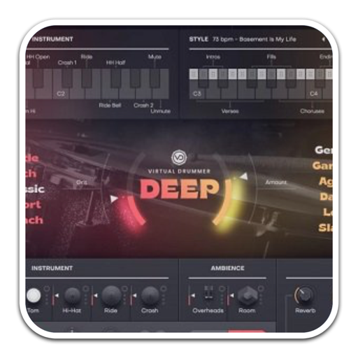 UJAM Virtual Drummer DEEP for Mac(复古虚拟鼓手插件)