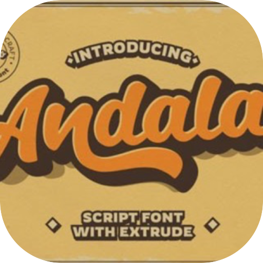 Andala-复古脚本字体