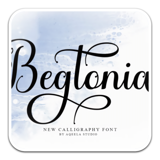 美丽的手写字体Begtonia