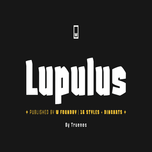哥特式英文设计字体Lupulus