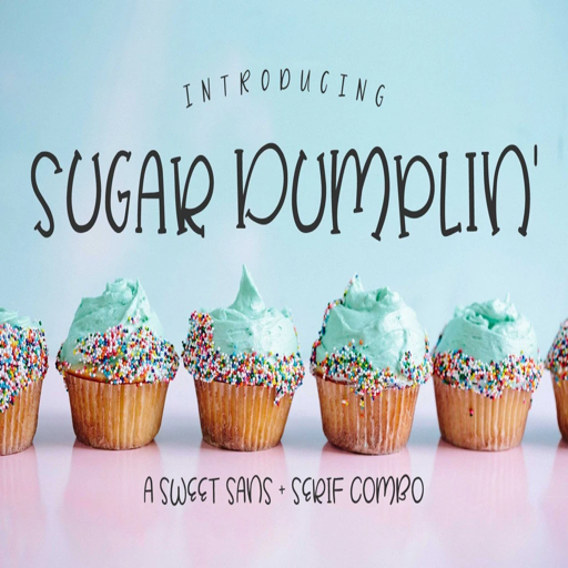 可爱的无衬线英文字体Sugar Dumplin‘ Duo