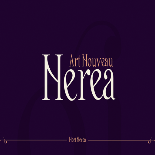 新艺术风格英文排版字体Nerea