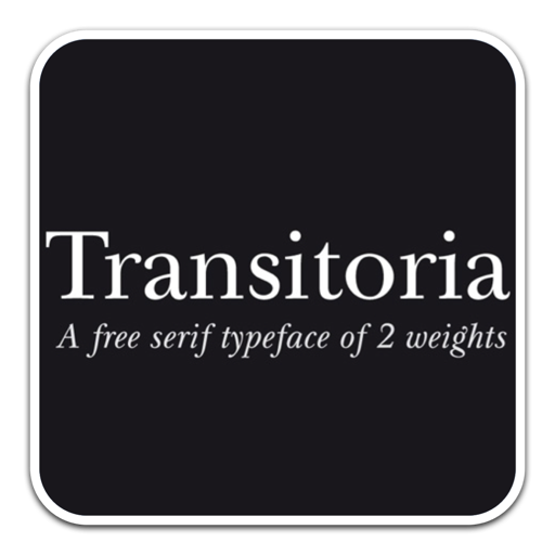 创意英文字体Transitoria