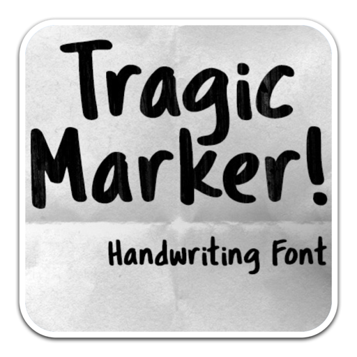 创意手工字体Tragic Marker