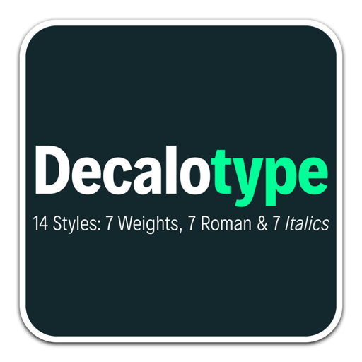 Decalotype无衬线字体