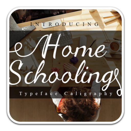 经典手写排版字体Home Schooling 