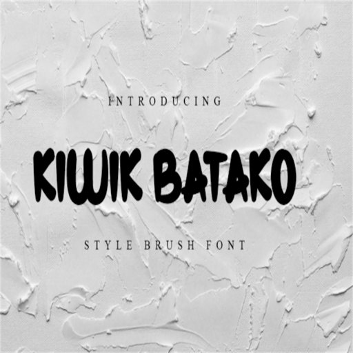 创意手写英文字体Kiwik Batako