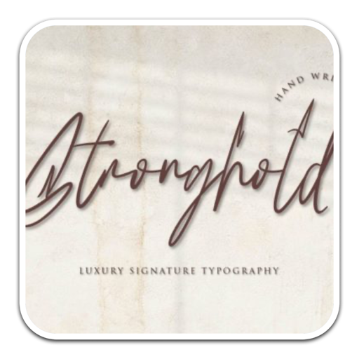 Stronghold纤细手写艺术设计字体 for mac