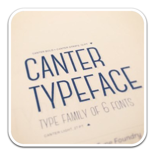 Canter大写艺术设计字体