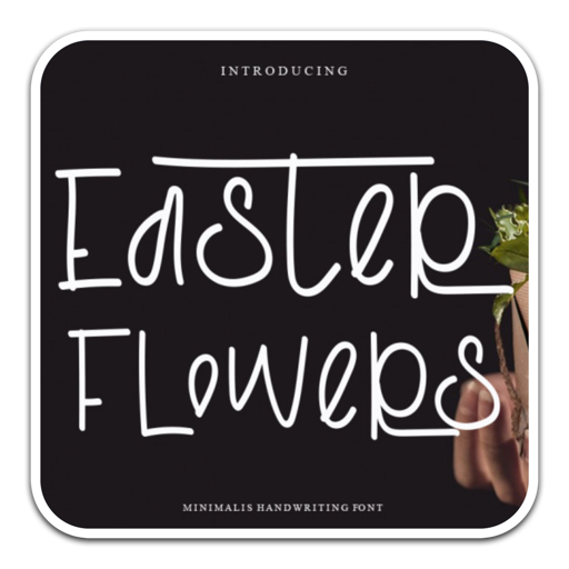 Easter Flowers创意手写字体 for mac