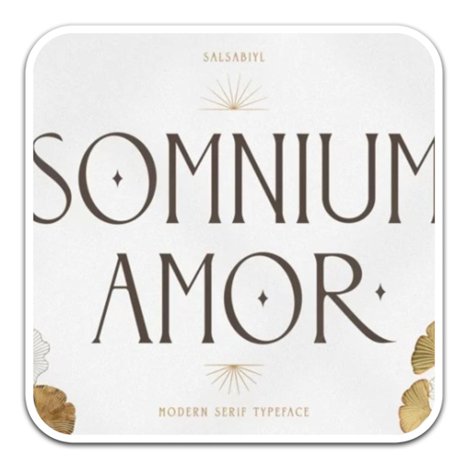 Somnium Amor Serif 时尚品牌字体