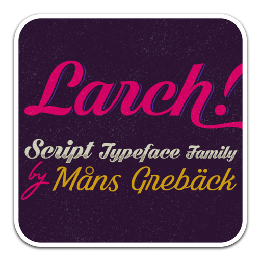 White Larch脚本设计字体