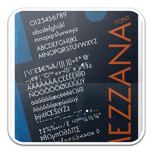 Mezzana复古艺术设计字体 for mac