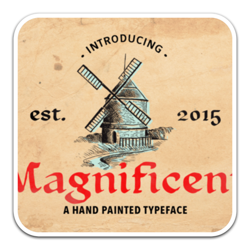 Maghificent专业个性脚本设计字体 for mac