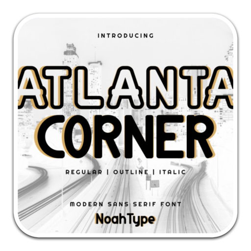 Atlanta Corner无衬线显示字体