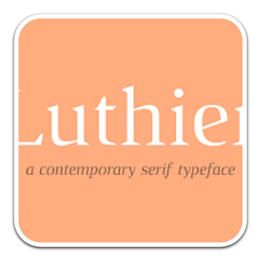 Luthier现代风格无衬线创意字体 for mac