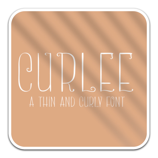 简单的创意字体Curlee