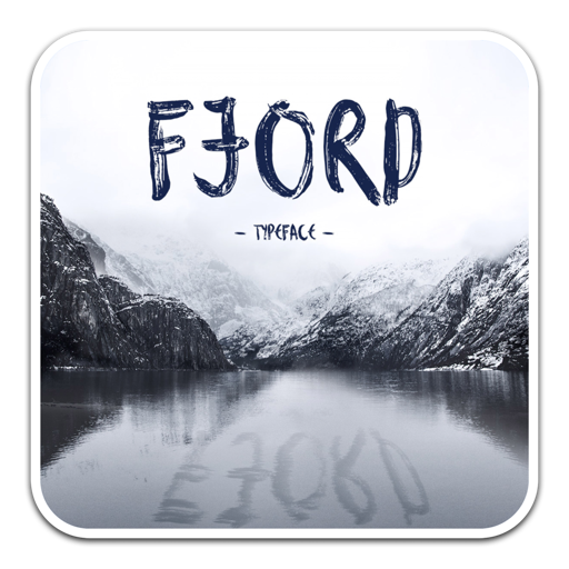 艺术笔刷字体Fjord Brush Font
