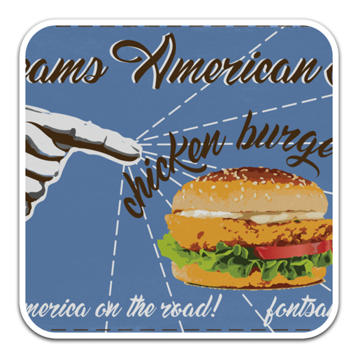 Dream American Diner Font食品宣传设计字体