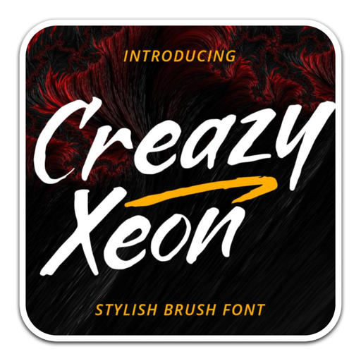 Crazy Xeon涂鸦风格字体