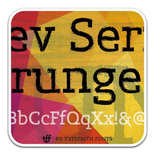 Lev Serif Grunge艺术设计字体
