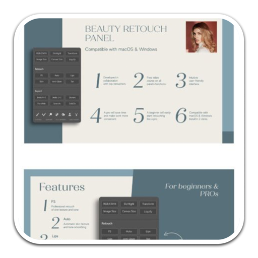 PS插件Beauty Retouch Panel for Mac(PS图像美容磨皮插件)