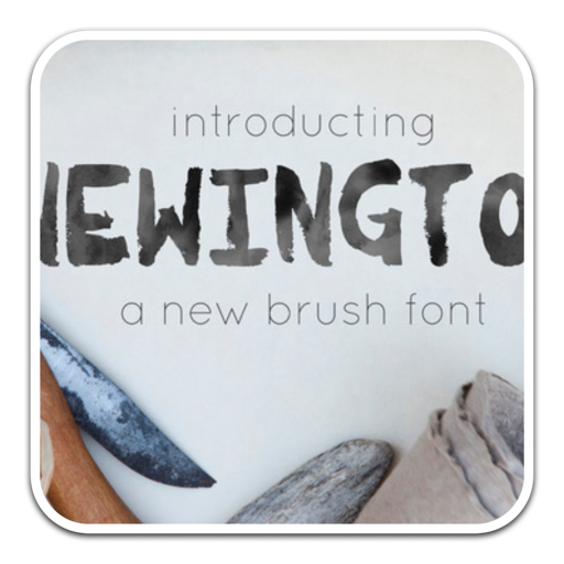 Newington A Brush英文书法字体