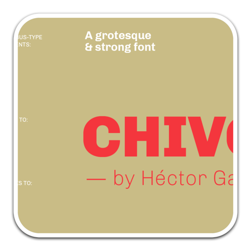 优雅的常规字体Chivo