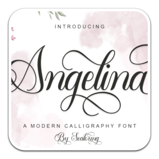 Angelina手写设计字体