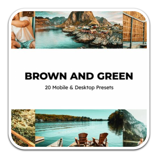 棕色和绿色视频滤镜lut预设