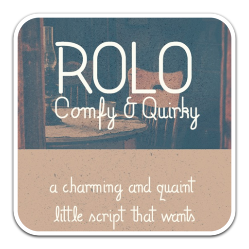 简洁的无衬线英文字体Rolo