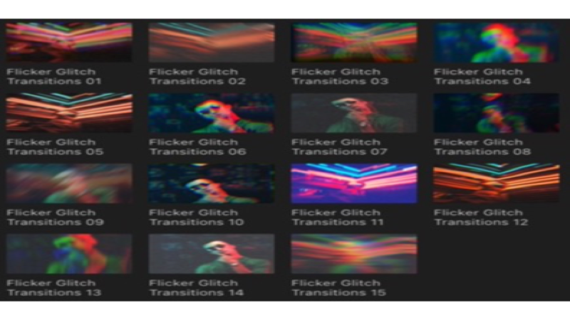 Flicker Glitch Transitions mac(fcpx闪烁转场)