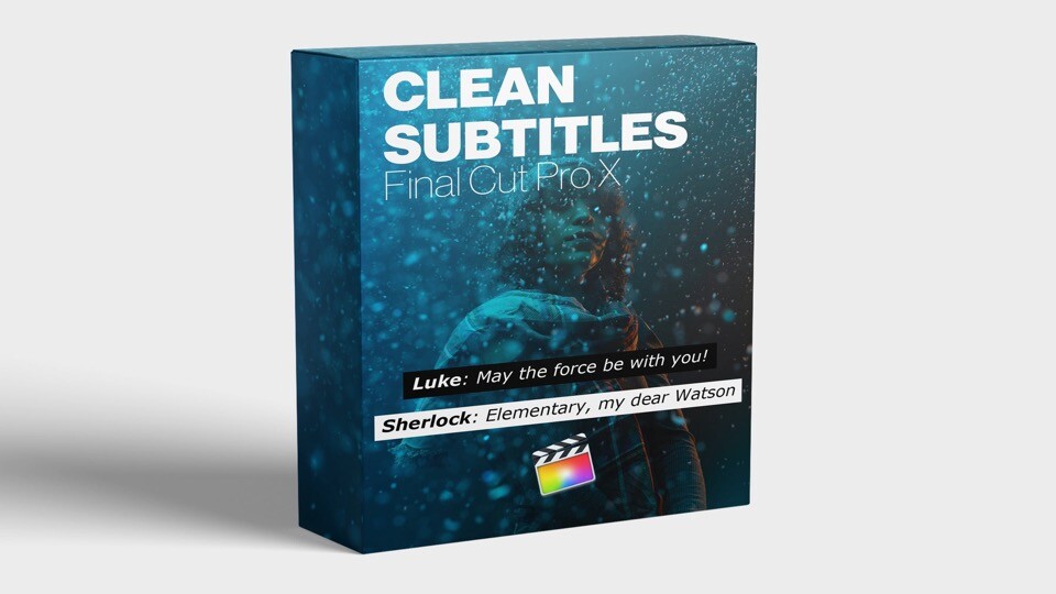 Clean Subtitles Mac(简洁干净文字标题字幕fcpx插件)