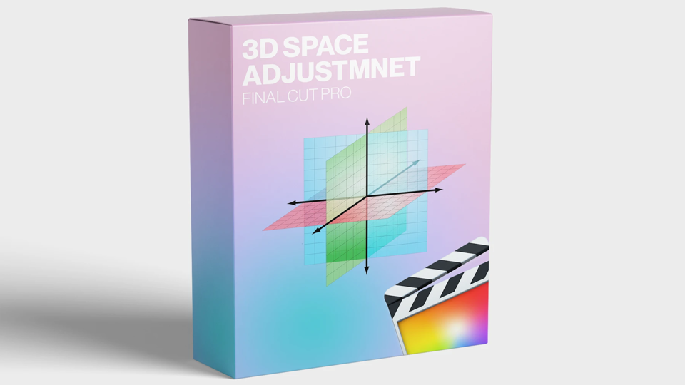 FCPX插件:三维动态旋转效果 3D Space Adjustment