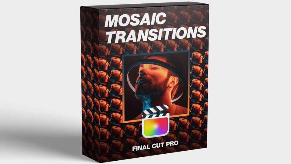 FCPX插件:马赛克过渡动画特效 Mosaic Transitions