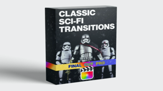 FCPX转场Classic Sci Fi Mac(复古经典科幻过渡fcpx插件)