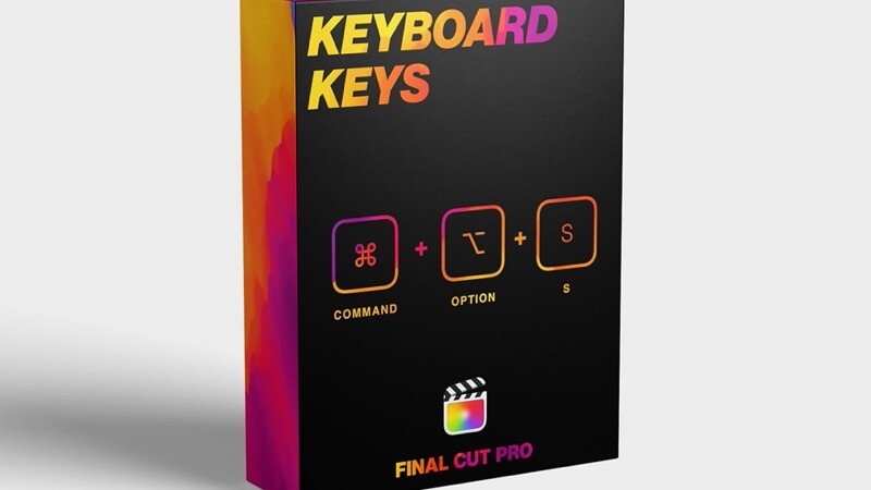 fcpx插件:Keyboard Keys for Mac键盘快捷键按钮操作图形动画